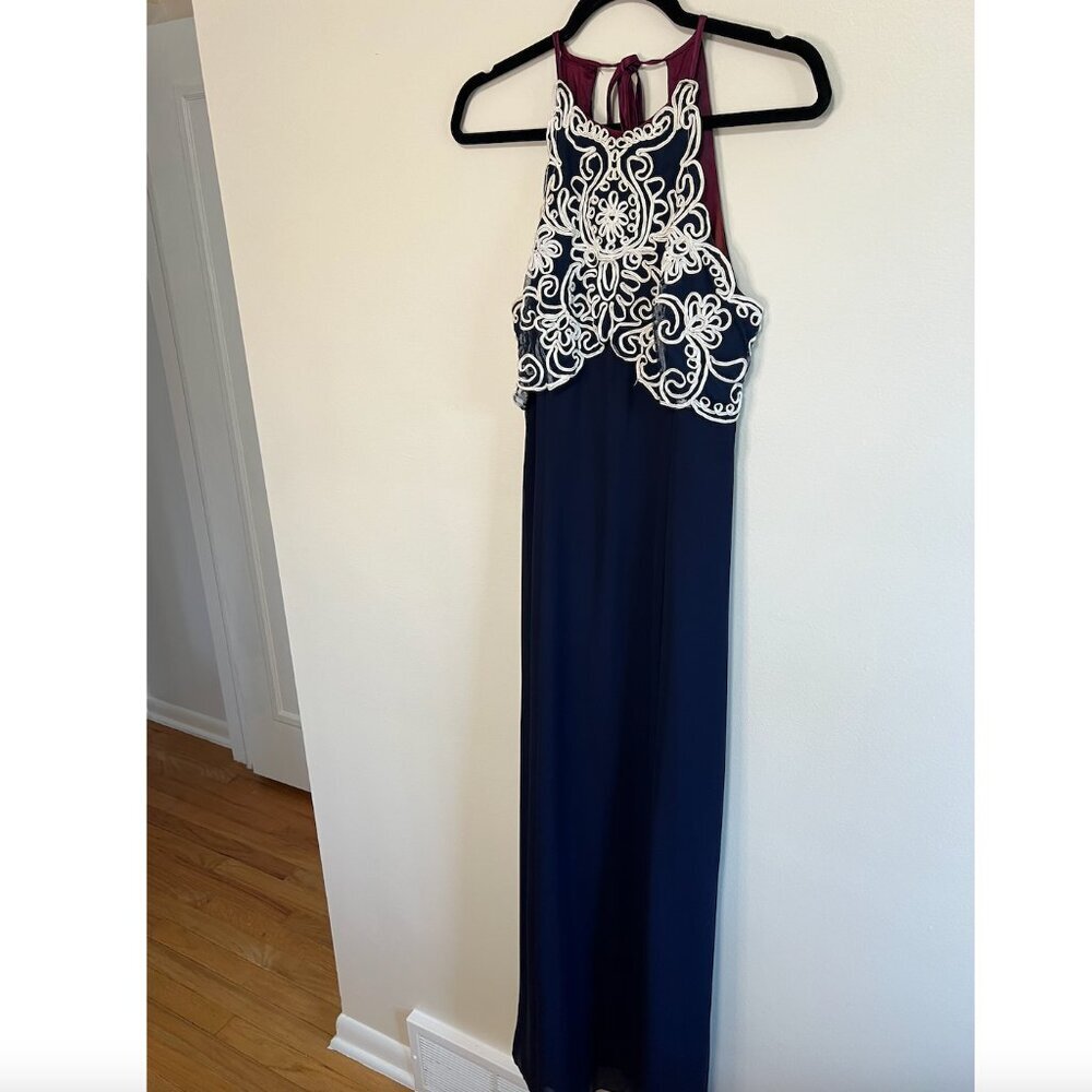 Vintage Navy Gown - Picture 16 of 16